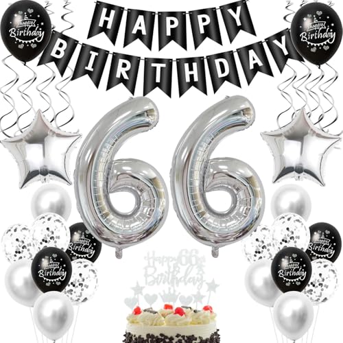 Schwarz silber luftballon 66 geburtstag deko frauen mann, 66 jahre mann geburtstagsdeko 66 jahre frau ballon, Schwarz deko 66. geburtstag frauen tortendeko 66 geburtstag männer dekoration silber Schwarz silber luftballon 66 geburtstag deko frauen mann, 66 jahre mann geburtstagsdeko 66 jahre frau ballon, Schwarz deko 66. geburtstag frauen tortendeko 66 geburtstag männer dekoration silber von Crazy-M