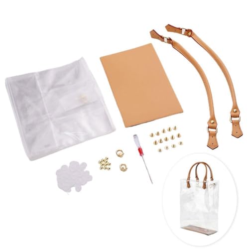 Clear PVC DIY Tote Bag Handbag Making Kit, Clear Purse DIY Kit, Handmade Gift Bags Craft Accessories Tool Set, DIY PVC Bag Birthday Holiday for Women Clear PVC DIY Tote Bag Handbag Making Kit, Clear Purse DIY Kit, Handmade Gift Bags Craft Accessories Tool Set, DIY PVC Bag Birthday Holiday for Women von Crazyview
