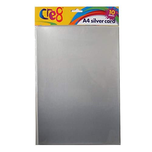 Cre8 Karton, A4, silberfarben, 10 Blatt Cre8 Karton, A4, silberfarben, 10 Blatt von Cre8