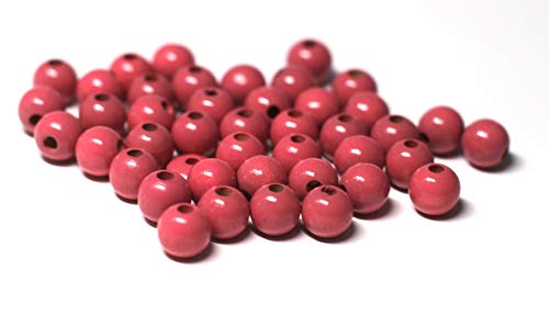 Cre9tive 100x Holzperlen PREMIUM gebohrt für Perlen Kette - Basteln Zubehör - 8 mm Rundperle pink Cre9tive 100x Holzperlen PREMIUM gebohrt für Perlen Kette - Basteln Zubehör - 8 mm Rundperle pink von Cre9tive