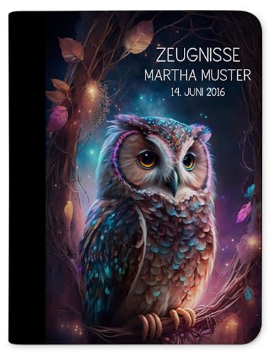 CreaDesign Customize A4 Zeugnismappe für Kinder 26,7x32,7x1 cm, Sichtbuch mit 10 Klarsichthüllen, erweiterbar auf bis zu 20 Taschen, Eule Dream Design, Dokumentenmappe für Schüler CreaDesign Customize A4 Zeugnismappe für Kinder 26,7x32,7x1 cm, Sichtbuch mit 10 Klarsichthüllen, erweiterbar auf bis zu 20 Taschen, Eule Dream Design, Dokumentenmappe für Schüler von CreaDesign