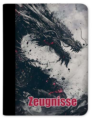 CreaDesign, Kinder Zeugnismappe Mädchen Drache mit 10 Klarsichthüllen, A4, 24 x 31 x 1 cm, Rücken schwarz CreaDesign, Kinder Zeugnismappe Mädchen Drache mit 10 Klarsichthüllen, A4, 24 x 31 x 1 cm, Rücken schwarz von CreaDesign