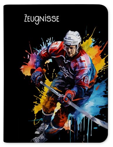 CreaDesign, Kinder Zeugnismappe Mädchen Eishockey Spieler mit 10 Klarsichthüllen, A4, 24 x 31 x 1 cm, Rücken schwarz CreaDesign, Kinder Zeugnismappe Mädchen Eishockey Spieler mit 10 Klarsichthüllen, A4, 24 x 31 x 1 cm, Rücken schwarz von CreaDesign