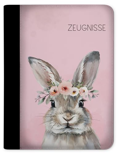 CreaDesign, Kinder Zeugnismappe Mädchen Hase Blume mit 10 Klarsichthüllen, A4, 24 x 31 x 1 cm, Rücken schwarz CreaDesign, Kinder Zeugnismappe Mädchen Hase Blume mit 10 Klarsichthüllen, A4, 24 x 31 x 1 cm, Rücken schwarz von CreaDesign