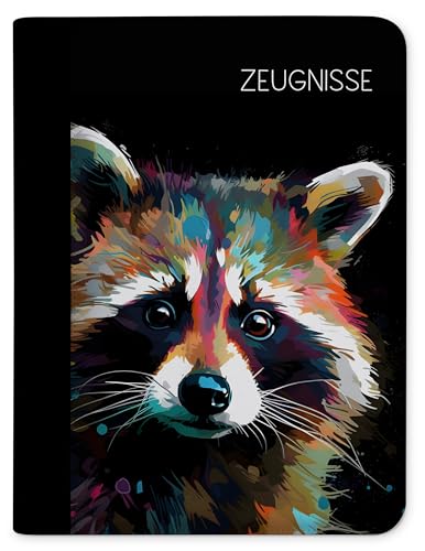 CreaDesign, Kinder Zeugnismappe Mädchen Waschbär dark mit 10 Klarsichthüllen, A4, 24 x 31 x 1 cm, Rücken schwarz CreaDesign, Kinder Zeugnismappe Mädchen Waschbär dark mit 10 Klarsichthüllen, A4, 24 x 31 x 1 cm, Rücken schwarz von CreaDesign