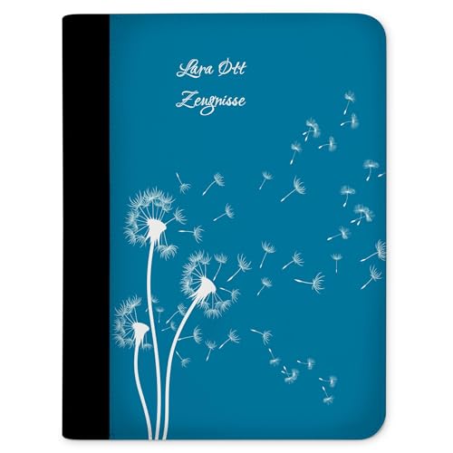 CreaDesign, Kinder Zeugnismappe mit Namen personalisiert, Zeugnis Mappe Pusteblume Blau mit 10 Klarsichthüllen, A4, 26,7 x 32,7 x 1 cm, Rücken schwarz CreaDesign, Kinder Zeugnismappe mit Namen personalisiert, Zeugnis Mappe Pusteblume Blau mit 10 Klarsichthüllen, A4, 26,7 x 32,7 x 1 cm, Rücken schwarz von CreaDesign
