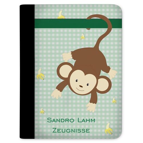 CreaDesign, Kinder Zeugnismappe mit Namen personalisiert, Zeugnis Mappe Affe Grün mit 10 Klarsichthüllen, A4, 26,7 x 32,7 x 1 cm, Rücken schwarz CreaDesign, Kinder Zeugnismappe mit Namen personalisiert, Zeugnis Mappe Affe Grün mit 10 Klarsichthüllen, A4, 26,7 x 32,7 x 1 cm, Rücken schwarz von CreaDesign