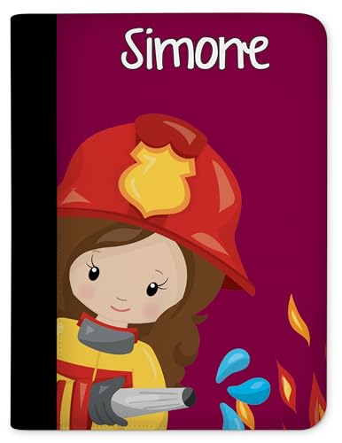 CreaDesign, Kinder Zeugnismappe personalisiert mit Namen, Zeugnis Mappe Feuerwehr Mädchen, DIN A4, 26,7 x 32,7 x 1 cm, Rücken schwarz CreaDesign, Kinder Zeugnismappe personalisiert mit Namen, Zeugnis Mappe Feuerwehr Mädchen, DIN A4, 26,7 x 32,7 x 1 cm, Rücken schwarz von CreaDesign