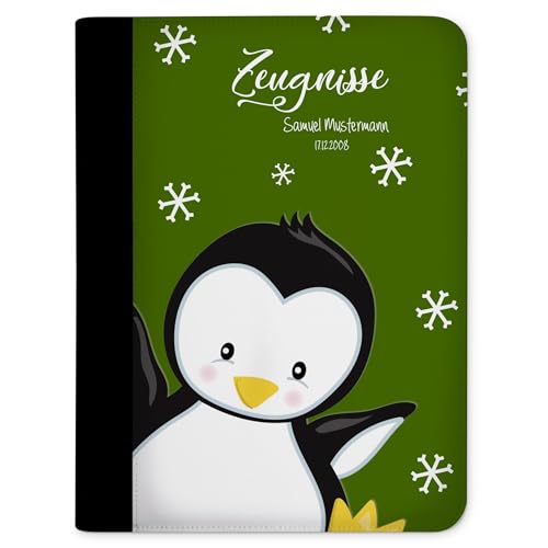 CreaDesign Customize A4 Zeugnismappe für Kinder - 26.7 x 32.7 x 1 cm, erweiterbar auf bis zu 20 Fächer, Sichtbuch ohne Klarsichthüllen, Pinguin Grün Design, Dokumentenmappe für Schüler CreaDesign Customize A4 Zeugnismappe für Kinder - 26.7 x 32.7 x 1 cm, erweiterbar auf bis zu 20 Fächer, Sichtbuch ohne Klarsichthüllen, Pinguin Grün Design, Dokumentenmappe für Schüler von CreaDesign
