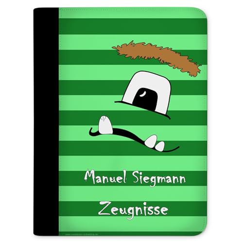 CreaDesign, Kinder Zeugnismappe mit Namen personalisiert, Zeugnis Mappe Monster Grün mit 10 Klarsichthüllen, A4, 26,7 x 32,7 x 1 cm, Rücken schwarz CreaDesign, Kinder Zeugnismappe mit Namen personalisiert, Zeugnis Mappe Monster Grün mit 10 Klarsichthüllen, A4, 26,7 x 32,7 x 1 cm, Rücken schwarz von CreaDesign