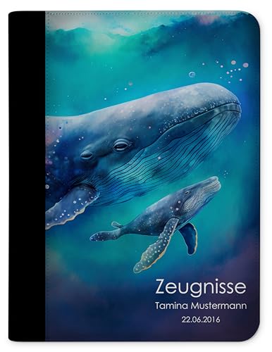 CreaDesign Customize A4 Zeugnismappe für Kinder - 26.7 x 32.7 x 1 cm, erweiterbar auf bis zu 20 Fächer, Sichtbuch ohne Klarsichthüllen, Wal Design, Dokumentenmappe für Schüler CreaDesign Customize A4 Zeugnismappe für Kinder - 26.7 x 32.7 x 1 cm, erweiterbar auf bis zu 20 Fächer, Sichtbuch ohne Klarsichthüllen, Wal Design, Dokumentenmappe für Schüler von CreaDesign