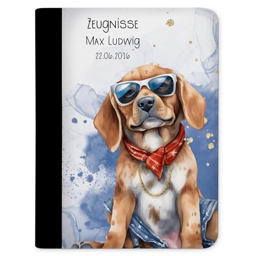 CreaDesign Zeugnismappe personalisiert mit Namen, Zeugnis Mappe Hund, DIN A4, 26,7 x 32,7 x 1 cm, Rücken schwarz CreaDesign Zeugnismappe personalisiert mit Namen, Zeugnis Mappe Hund, DIN A4, 26,7 x 32,7 x 1 cm, Rücken schwarz von CreaDesign