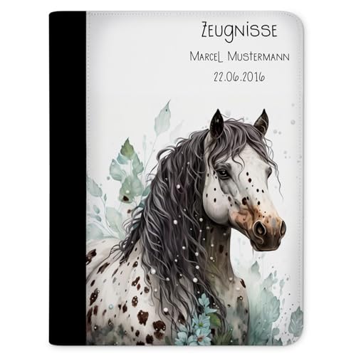 CreaDesign Zeugnismappe personalisiert mit Namen, Zeugnis Mappe Pferd Apaloosa, DIN A4, 26,7 x 32,7 x 1 cm, Rücken schwarz CreaDesign Zeugnismappe personalisiert mit Namen, Zeugnis Mappe Pferd Apaloosa, DIN A4, 26,7 x 32,7 x 1 cm, Rücken schwarz von CreaDesign