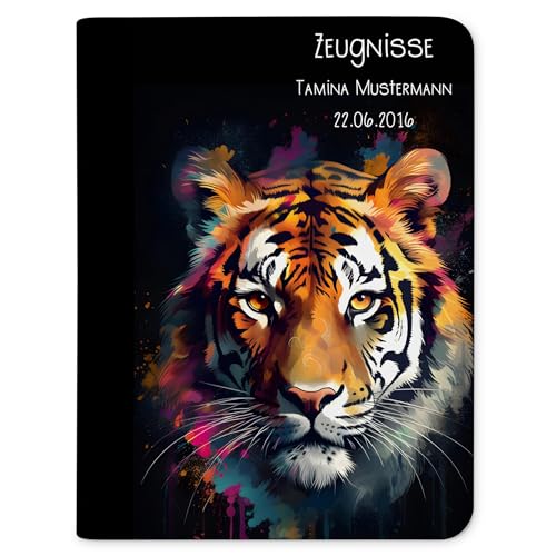CreaDesign Customize A4 Zeugnismappe für Kinder - 26.7 x 32.7 x 1 cm, erweiterbar auf bis zu 20 Fächer, Sichtbuch ohne Klarsichthüllen, Tiger dunkel Design, Dokumentenmappe für Schüler CreaDesign Customize A4 Zeugnismappe für Kinder - 26.7 x 32.7 x 1 cm, erweiterbar auf bis zu 20 Fächer, Sichtbuch ohne Klarsichthüllen, Tiger dunkel Design, Dokumentenmappe für Schüler von CreaDesign