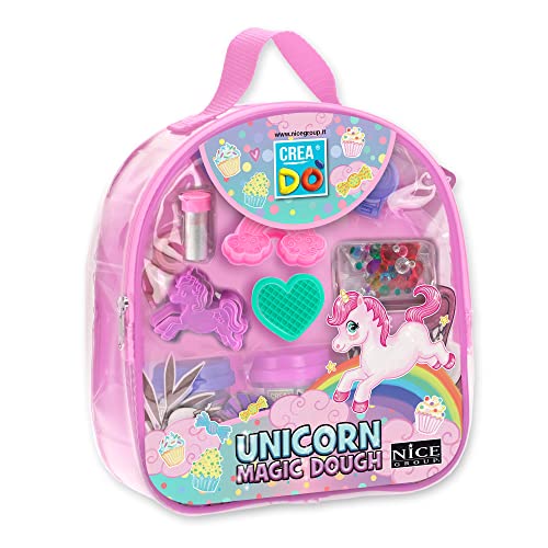 CREADO' - Nice Group Magic Einhorn, Rucksack Set Modelliermasse für Kinder von Creadò