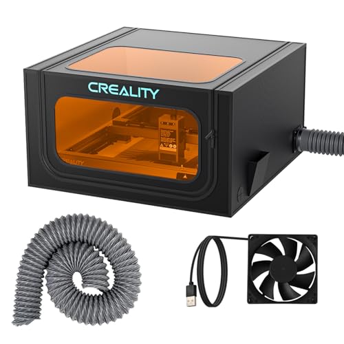 Creality Aufgewertet Lasergravierer Gehäuse Pro, Faltbare Laser Gehäuse mit Abluftventilator und Rohr, Feuerfest,Augenschutz,Gegen Rauch,Lärm,für xTool, Creality Lasergravurmaschine,720x720x400mm Creality Aufgewertet Lasergravierer Gehäuse Pro, Faltbare Laser Gehäuse mit Abluftventilator und Rohr, Feuerfest,Augenschutz,Gegen Rauch,Lärm,für xTool, Creality Lasergravurmaschine,720x720x400mm von Creality