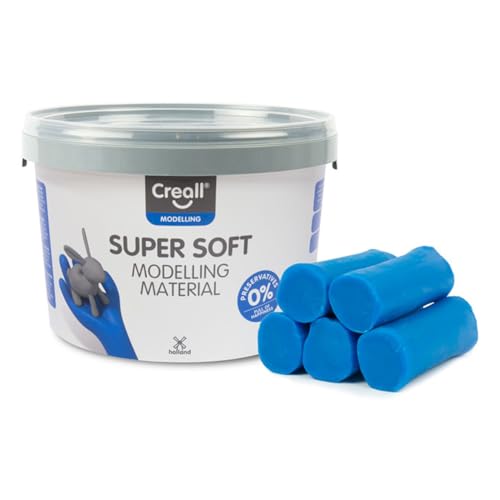 Creall Supersoft Knetmasse Blau, 1750g Eimer | Superweiche, dauerhafte Modelliermasse | Auf Wachsbasis, trocknet nicht aus | Für Kinder & Erwachsene | Made in Holland Creall Supersoft Knetmasse Blau, 1750g Eimer | Superweiche, dauerhafte Modelliermasse | Auf Wachsbasis, trocknet nicht aus | Für Kinder & Erwachsene | Made in Holland von Creall