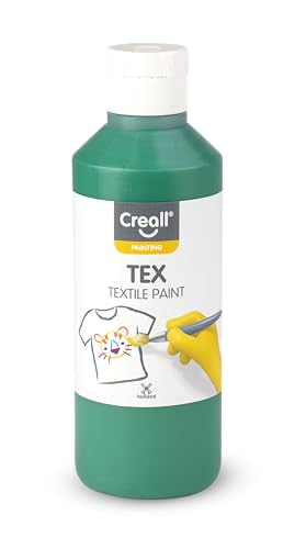 Creall Textil- & Stoffmalfarbe | Grün 250 ml | Waschmaschinenfest nach Fixierung | Für T-Shirts, Jeans, Schuhe, Stofftaschen, Möbel & Autoinnenraum/Dachhimmel Creall Textil- & Stoffmalfarbe | Grün 250 ml | Waschmaschinenfest nach Fixierung | Für T-Shirts, Jeans, Schuhe, Stofftaschen, Möbel & Autoinnenraum/Dachhimmel von Creall