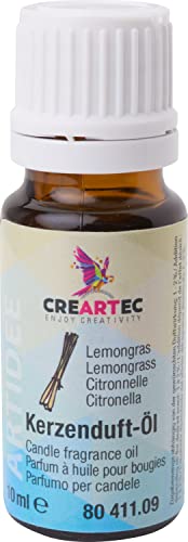 CREARTEC - Kerzenduftöl - Duftnote: Wildflieder - Parfümöl zur Herstellung von individuell duftenden Kerzen - 10 ml - Made in Germany Lemongras von CREARTEC