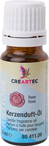 CREARTEC - Kerzenduftöl - Duftnote: Wildflieder - Parfümöl zur Herstellung von individuell duftenden Kerzen - 10 ml - Made in Germany Rose von CREARTEC