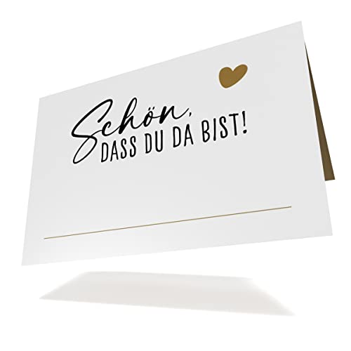 Creatastic® - Namensschilder Hochzeit [stabiler Karton mit Füller beschreibbar] 50 Stück | Hochzeitsdeko | Tischkarten Geburtstag | Tischkarten Hochzeit | Platzkarten Geburtstag von Creatastic