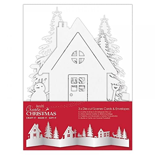 Create Christmas Karte und Umschlag, weiß von Papermania