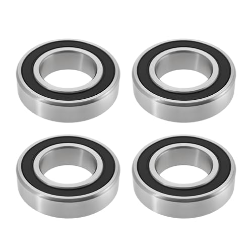 Create idea 4 Stück 6005-2RS Rillenkugellager gummigedichtetes vorgeschmiertes Kugellager für Roboter-Riemenantriebskompressor 25 x 47 x 12 mm von Create idea