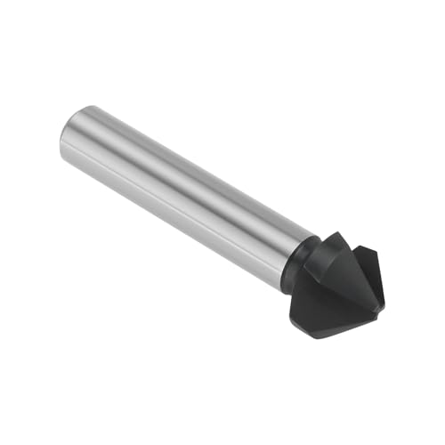 Create idea Kegelsenker-Bohrer, 90 Grad, 3 geriffelt, Fasenfräser, 16,5 mm, M35, Hochgeschwindigkeitsstahl, TiAIN-beschichtete Kegelsenker-Fräser-Bits, 60 mm x 10 mm, geeignet für Metalle, Create idea Kegelsenker-Bohrer, 90 Grad, 3 geriffelt, Fasenfräser, 16,5 mm, M35, Hochgeschwindigkeitsstahl, TiAIN-beschichtete Kegelsenker-Fräser-Bits, 60 mm x 10 mm, geeignet für Metalle, von Create idea