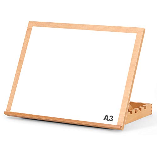 Create Lee A3 Tischstaffelei und Bastelarbeitsplatz, verstellbar aus massivem Buchenholz zum Zeichnen, Malen, Skizzieren oder Ausstellen Create Lee A3 Tischstaffelei und Bastelarbeitsplatz, verstellbar aus massivem Buchenholz zum Zeichnen, Malen, Skizzieren oder Ausstellen von Create