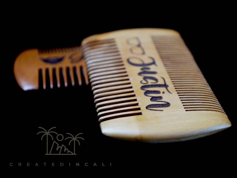 Personalisierter Bartkamm, Bräutigam Geschenk, Geschenk Für Bräutigam, Vatertagsgeschenk, Barbier Bester Mann von CreatedInCali