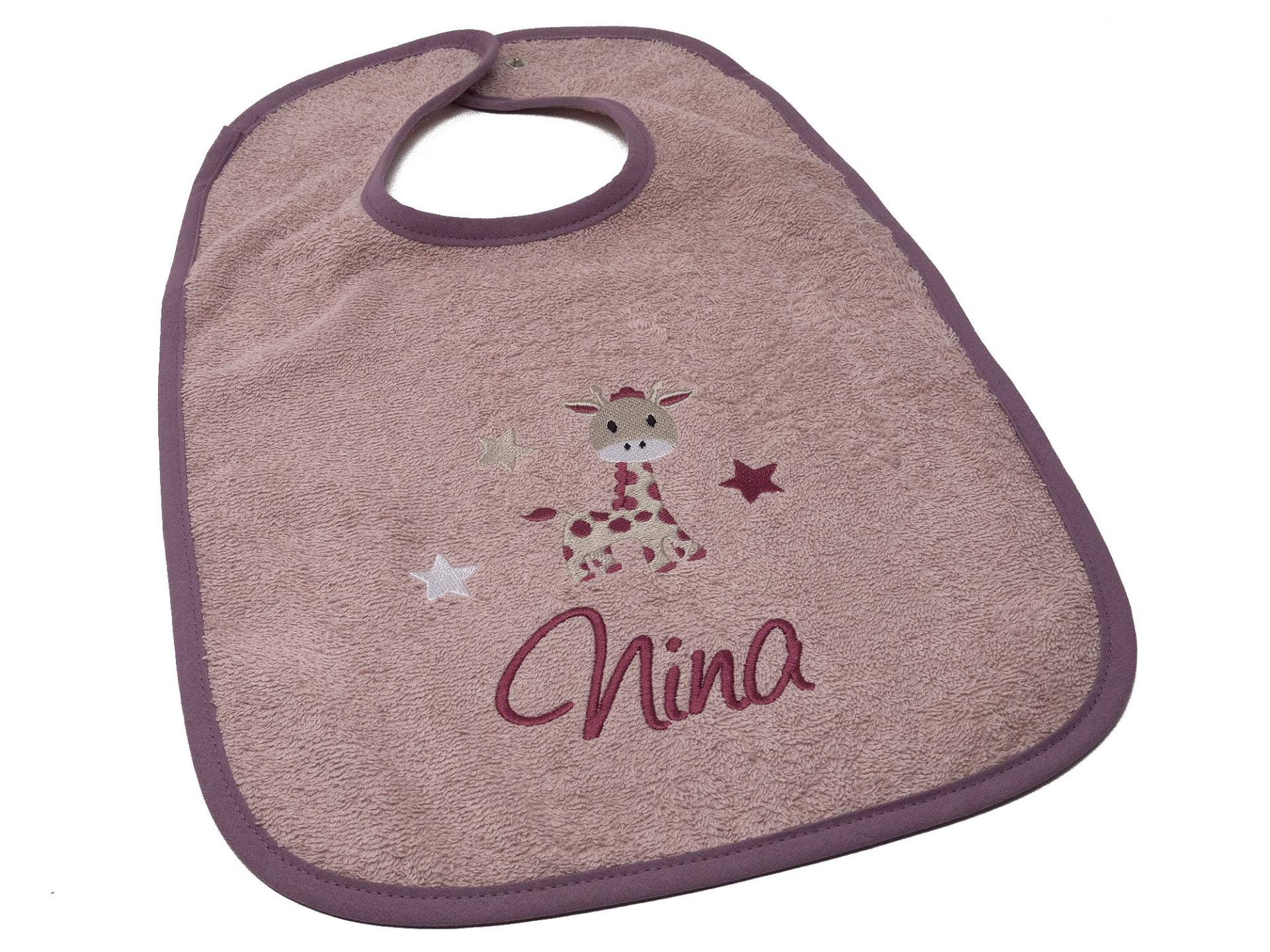 Lätzchen Mit Druckknopf Namen Und Motiv Giraffe Bestickt, Geschenk Zur Taufe, Geburt, Babyparty, Babylätzchen Personalisiert, Latz Lätzchen Mit Druckknopf Namen Und Motiv Giraffe Bestickt, Geschenk Zur Taufe, Geburt, Babyparty, Babylätzchen Personalisiert, Latz von CreateyourCover