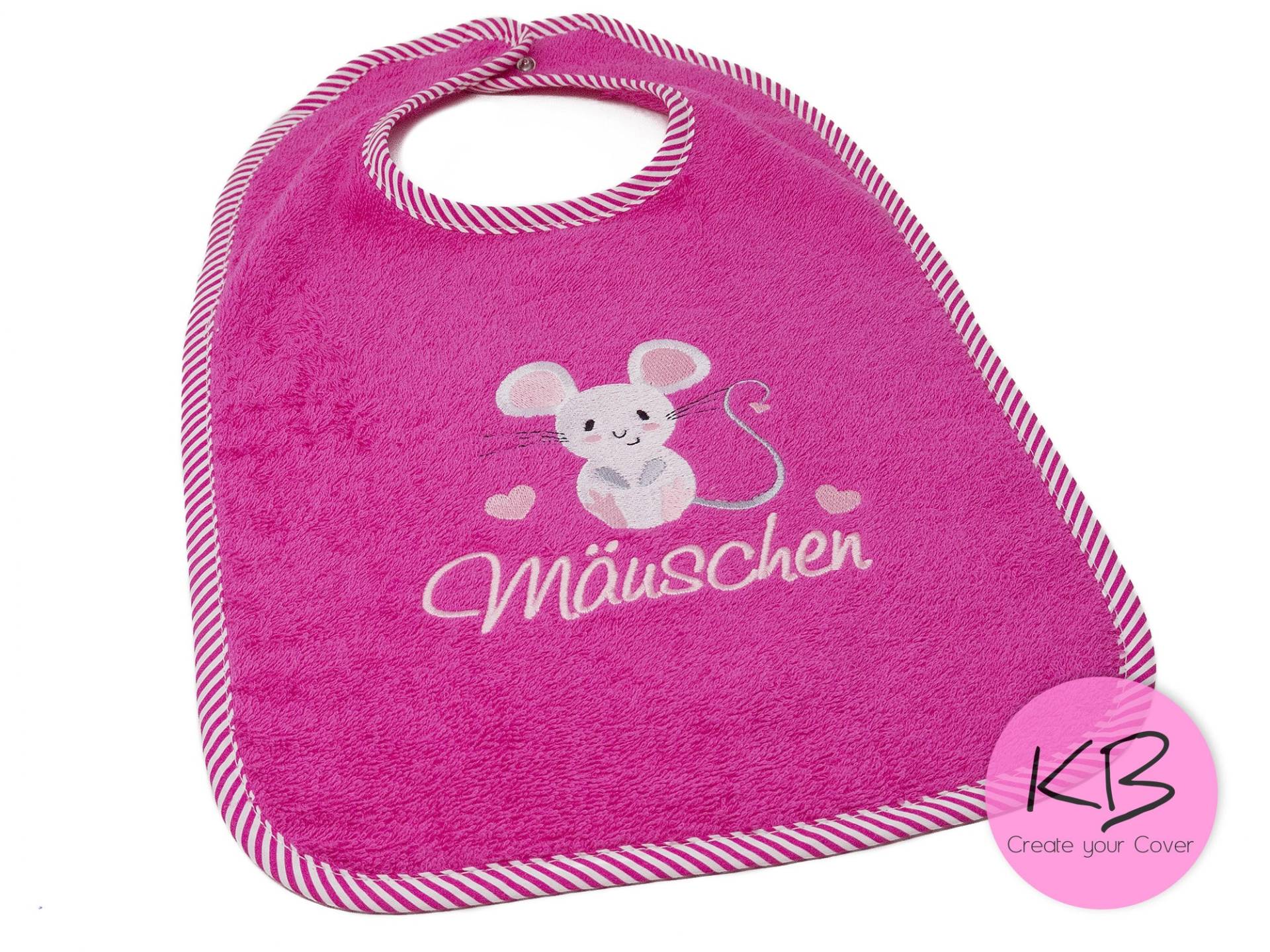 Lätzchen Mit Druckknopf Namen Und Motiv Maus Bestickt, Geschenk Zur Taufe, Babylätzchen Personalisiert, Latz Namen, Babyparty, Geburt Lätzchen Mit Druckknopf Namen Und Motiv Maus Bestickt, Geschenk Zur Taufe, Babylätzchen Personalisiert, Latz Namen, Babyparty, Geburt von CreateyourCover