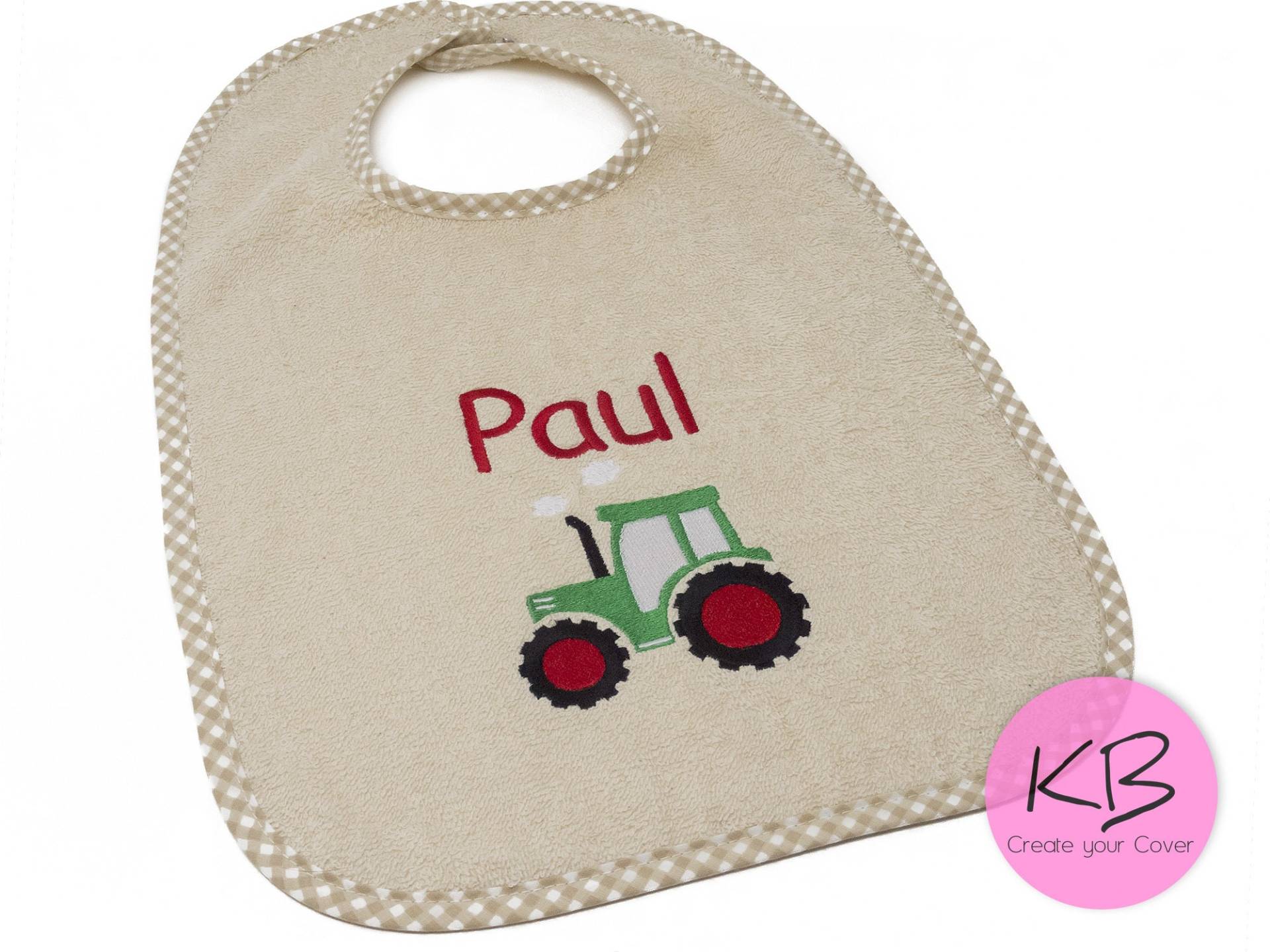 Lätzchen Mit Druckknopf Namen Und Motiv Traktor, Trecker Bestickt, Geschenk Zur Geburt, Babylatz Personalisiert, Kleines Geschenk, Taufe Lätzchen Mit Druckknopf Namen Und Motiv Traktor, Trecker Bestickt, Geschenk Zur Geburt, Babylatz Personalisiert, Kleines Geschenk, Taufe von CreateyourCover