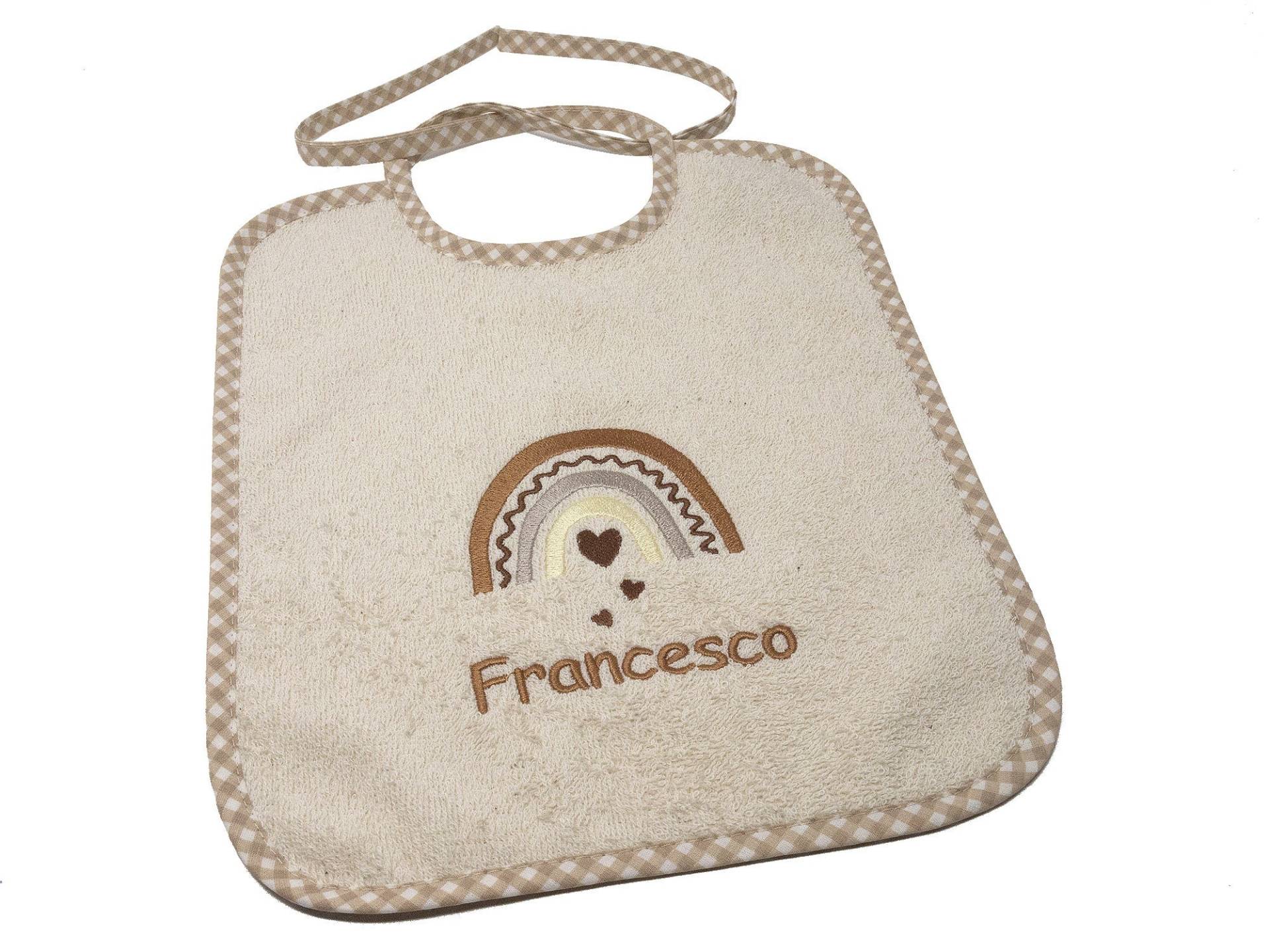 Lätzchen Zum Binden Mit Namen Und Motiv Boho Regenbogen, Geschenk Zur Taufe, Babylätzchen Personalisiert, Namen, Baby Lätzchen Zum Binden Mit Namen Und Motiv Boho Regenbogen, Geschenk Zur Taufe, Babylätzchen Personalisiert, Namen, Baby von CreateyourCover