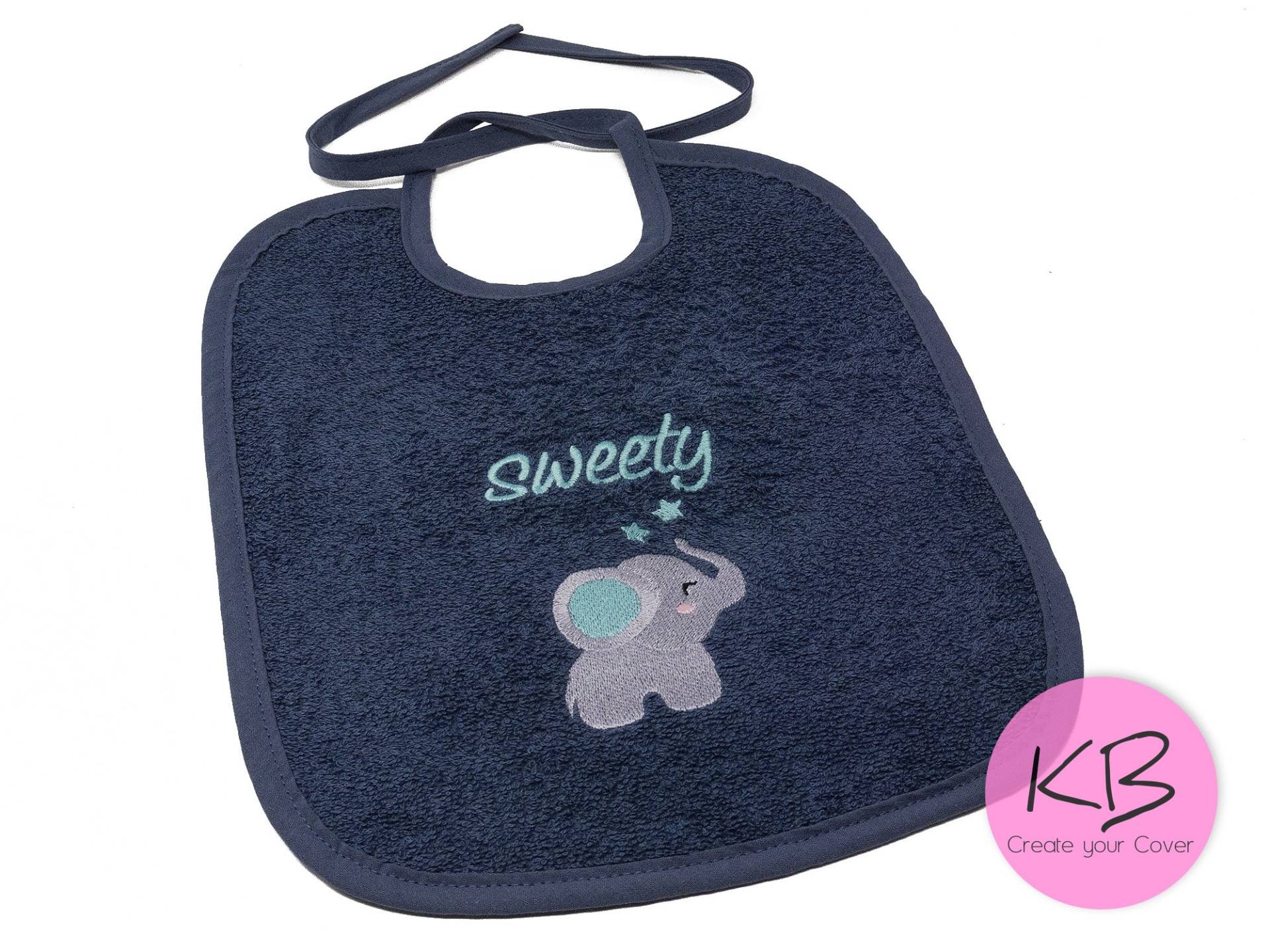 Lätzchen Zum Binden Mit Namen Und Motiv Elefant, Geschenk Zur Taufe, Personalisiert, Geburt, Babylätzchen Lätzchen Zum Binden Mit Namen Und Motiv Elefant, Geschenk Zur Taufe, Personalisiert, Geburt, Babylätzchen von CreateyourCover