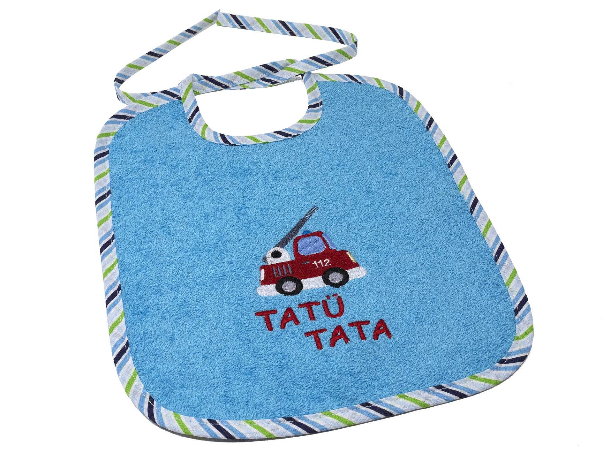 Lätzchen Zum Binden Mit Namen Und Motiv Feuerwehrauto Bestickt, Geschenk Zur Taufe, Geburt, Babyparty, Babylätzchen Personalisiert Lätzchen Zum Binden Mit Namen Und Motiv Feuerwehrauto Bestickt, Geschenk Zur Taufe, Geburt, Babyparty, Babylätzchen Personalisiert von CreateyourCover