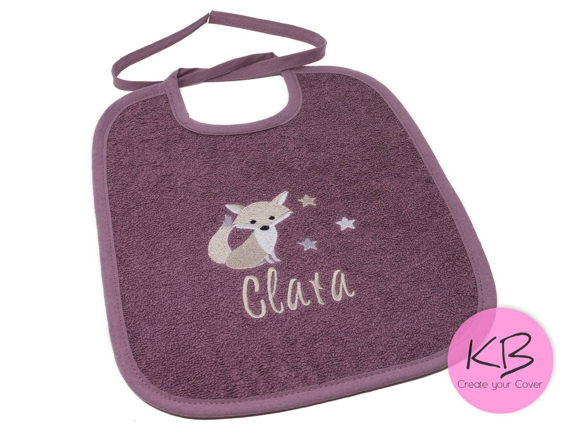 Lätzchen Zum Binden Mit Namen Und Motiv Fuchs Bestickt, Geschenk Zur Geburt, Taufe, Babyparty, Babylätzchen Personalisiert, Lätzchen Lätzchen Zum Binden Mit Namen Und Motiv Fuchs Bestickt, Geschenk Zur Geburt, Taufe, Babyparty, Babylätzchen Personalisiert, Lätzchen von CreateyourCover