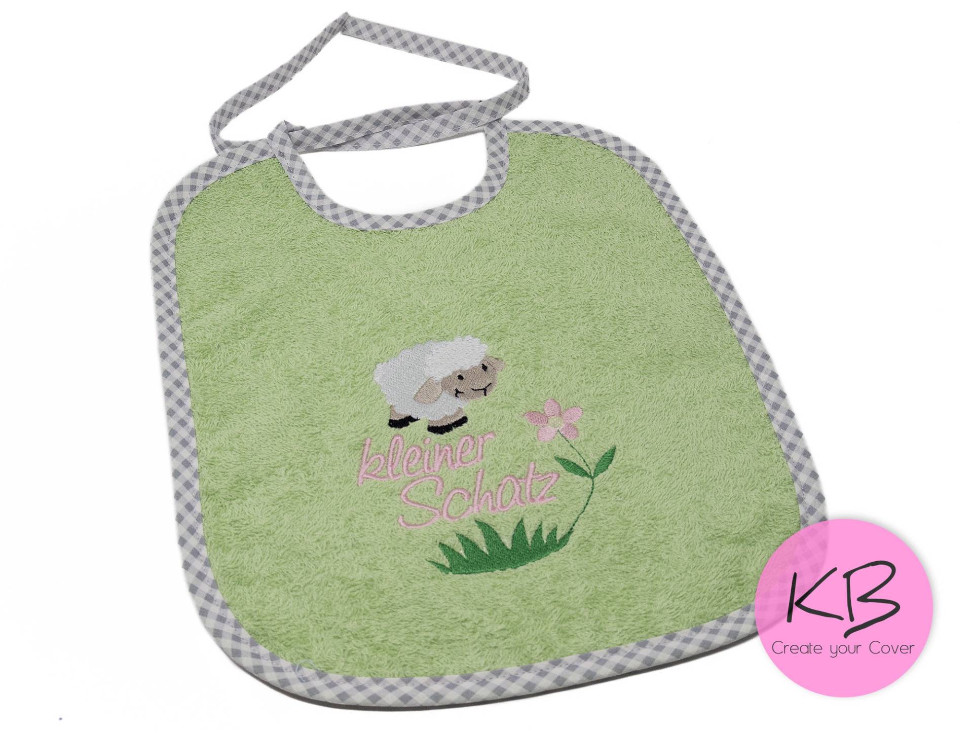Lätzchen Zum Binden Mit Namen Und Motiv Schäfchen, Geschenk Zur Taufe, Babylätzchen Namen, Personalisiert, Babyparty Lätzchen Zum Binden Mit Namen Und Motiv Schäfchen, Geschenk Zur Taufe, Babylätzchen Namen, Personalisiert, Babyparty von CreateyourCover