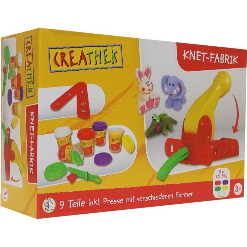 Kreativ-Set Knet-Fabrik 9-Teilig von Creathek Creathek