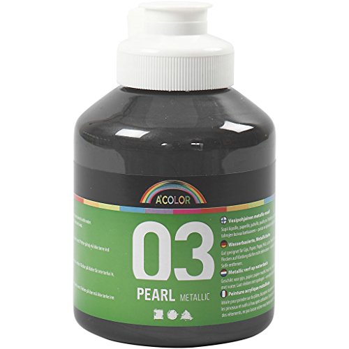 A-Color Acrylfarbe, schwarz, 03 - metallic, 500ml von Creativ Company