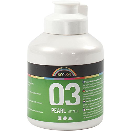 A-Color Acrylfarbe, weiß, 03 - Metallic, 500ml A-Color Acrylfarbe, weiß, 03 - Metallic, 500ml von Creativ Company