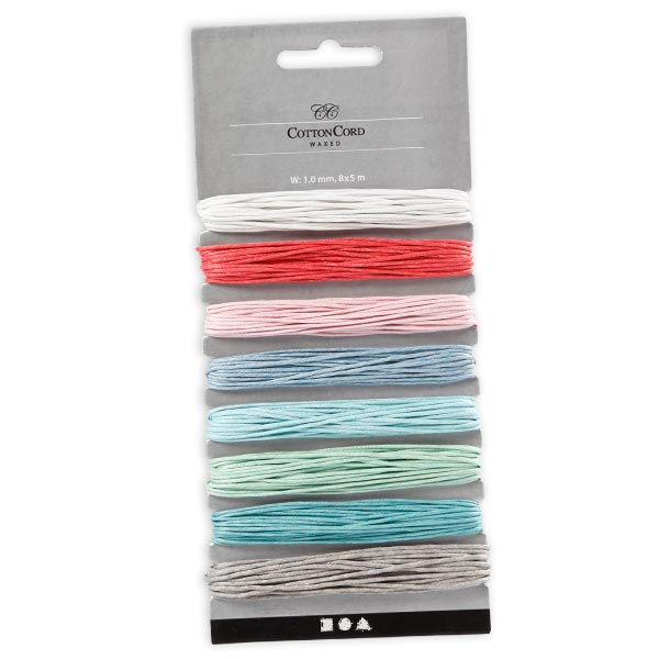 Baumwollband in 8 verschiedenen Farben, je 5m lang von Creativ Company