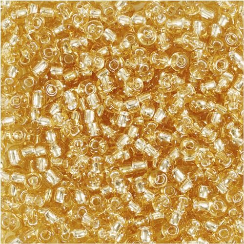 Creativ Company 682241 Rocailleperlen, 25 Stück, Gold von Creativ