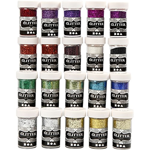 Deko-Glitter, Sortiment, 20x20g von Creativ