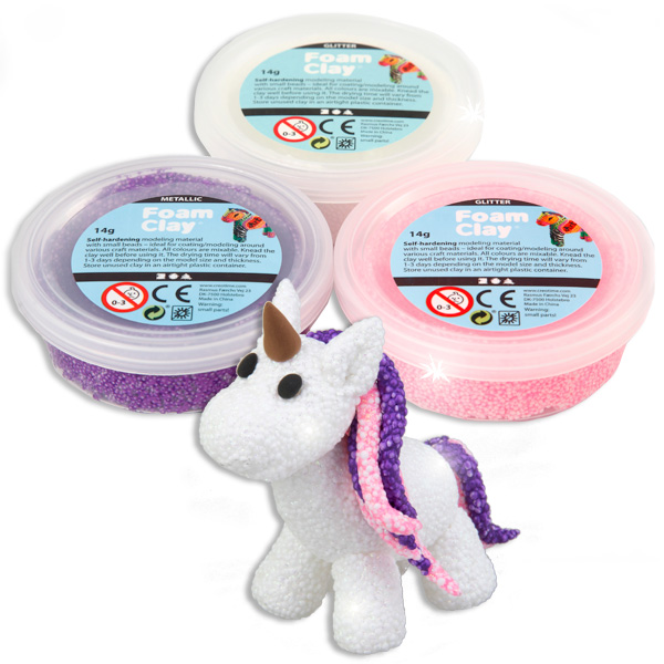 Foam Clay Fantasy 3er Set, weiche Modelliermasse zum Kneten Foam Clay Fantasy 3er Set, weiche Modelliermasse zum Kneten von Creativ Company