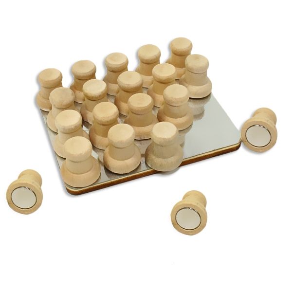 Holz-Magnete 20er Set, Bastelidee: Kühlschrankmagnete zum Bemalen von Creativ Company