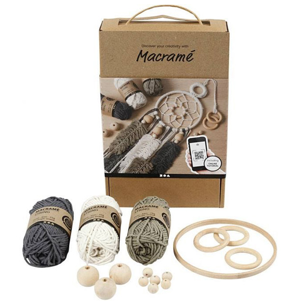 Macrame-Lernset, 15-teilig für einen Traumfänger Macrame-Lernset, 15-teilig für einen Traumfänger von Creativ Company