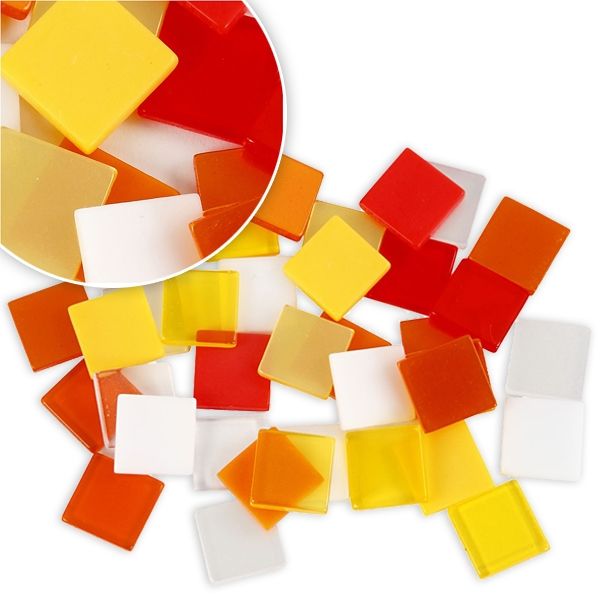 Mosaiksteine in Rot-Orange, 25g, ca. 100 Mosaiksteinchen zum Basteln Mosaiksteine in Rot-Orange, 25g, ca. 100 Mosaiksteinchen zum Basteln von Creativ Company
