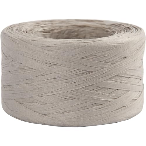 Papier-Raffiabast, L 100 m, B 7-8 mm Hellgrau Papier-Raffiabast, L 100 m, B 7-8 mm Hellgrau von Creativ Company