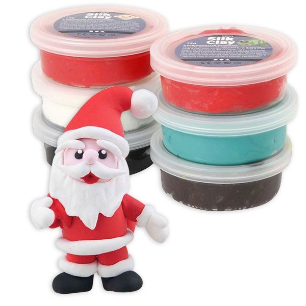Silk Clay Weihnachten, weiche Modelliermasse in 6 Dosen Silk Clay Weihnachten, weiche Modelliermasse in 6 Dosen von Creativ Company